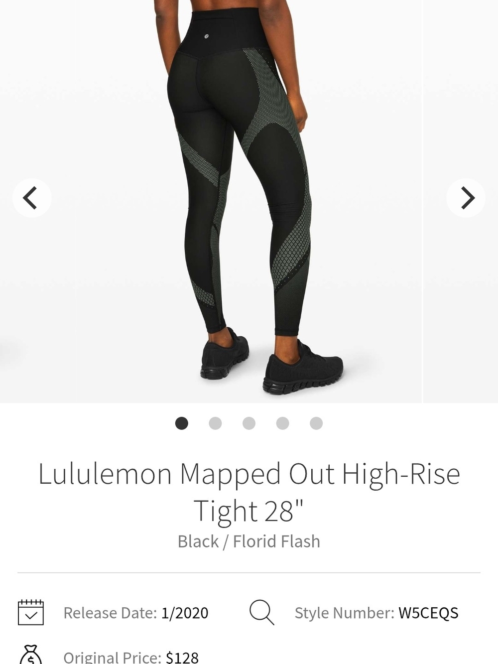 Lululemon Mapped Out High Rise Legging